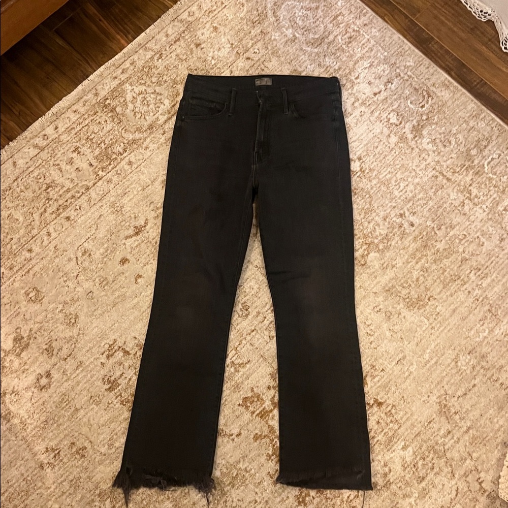 MOTHER The Insider Crop Step Fray Jeans